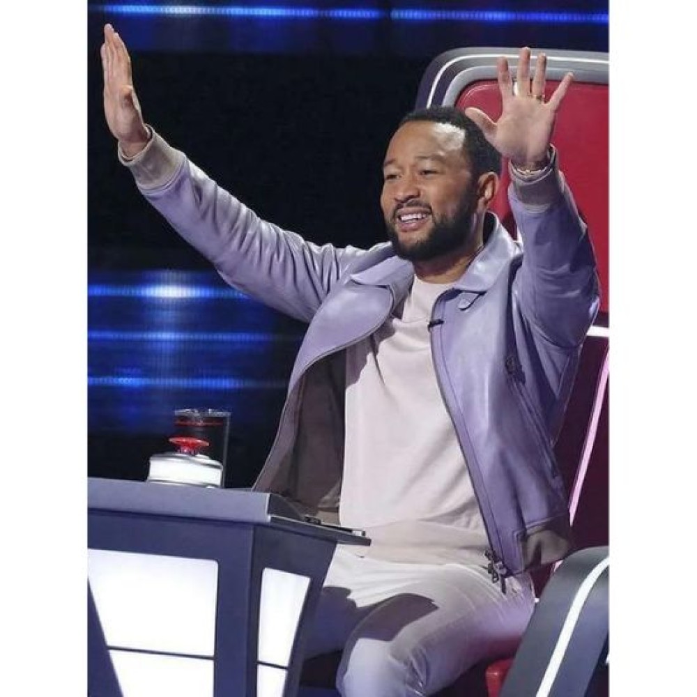 John Legend The Voice Jacket John Legend Purple Leather Costume